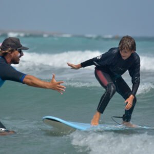 Cours de surf niveau débutant 